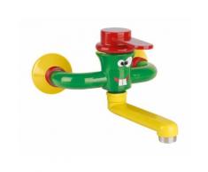 Idral wandmontierter Einhebelmischer serie KIDS | Gelb-Grün-Rot