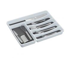 Besteckkasten für Schubladen, Besteckeinsatz für Kochbesteck, Schubladeneinsatz, hbt 4,5x33x40 cm,