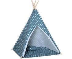 Tipi Zelt Spielzelt Kinderzelt mit Kissenmatratze Kinderzimmer Teepee Indianerzelt Outdoor Indoor