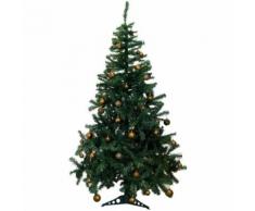 Künstlicher Weihnachtsbaum inklusive 100er Baumkugel-Set in Braun Tannenbaum mit Christbaumständer