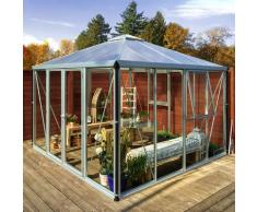 Vitavia Gewächshaus-Pavillon 'Fortuna' aluminium eloxiert 3 mm ESG, 10 mm HKP