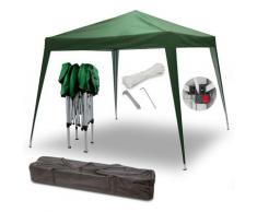 Faltpavillon Partyzelt Pop-Up Zelt Gartenzelt Pavillion 3x3m / 2.4x2.4m Grün