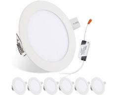 10er Set LED Einbauleuchten schwenkbar inkl. 10x 3W 255LM, IP44, Einbauspots Decke 3.200K-6500K