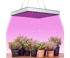 LED Wachstumslampe 15W Pflanzenlampe Pflanzenleuchte Grow Pflanzenlicht Vollspektrum - Silber