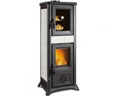 Kaminofen LA NORDICA Gemma Forno | mit Backfach | Weiß