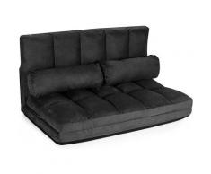 Schlafsofa mit Bettfunktion klappbar, Schlafsessel mit 6 Stufen Verstellbarer Rückenlehne,