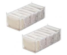 Norcks - 2 Stück Klein Kleiderschrank Organizer für Leggings Strumpfhosen | Faltbare