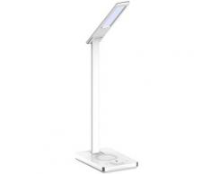 LED Schreib Tisch Leuchte Tageslicht Wireless Charger Touch Dimmer Lampe verstellbar V-TAC 8603