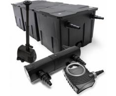 Set: Bio Teichfilter 90000l 18W UVC Teichklärer 80W Pumpe Springbrunnenpumpe
