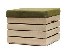 Grandbox - Sitzhocker aus Holz 37x40x50 Polster, Sitztruhe Hocker mit Stauraum, Sitzbank, Sitzpouf,