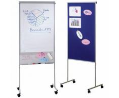 Flip-Pin-Center - Flipchart und Weißwandtafel - HxBxT 1805 x 675 x 510 mm