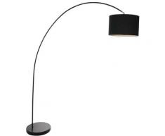 Steinhauer - Bogenlampe 7976ZW mit schwarzem Schirm