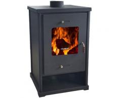 Prometey - EEK A+ Kaminofen EKO 96175 Anthrazit Holzofen 10,2 kW Kamin Ofen Dauerbrandofen