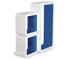 Woltu - Wandregal Cube Regal 3er Set Würfelregal Hängeregal, Quadratisch Schwebend Design