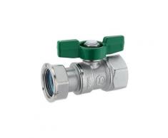 Giacomini Kugelhahn mit 3/4'' IG x 1'' IG (Überwurf) - DVGW