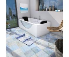 Whirlpool Pool Badewanne Eckwanne Wanne W81R-A-SC 90x180cm mit Radio+Farblicht, aktive