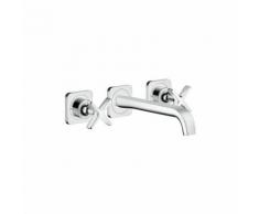 Hansgrohe Axor Citterio E 3-Loch Waschtischarmatur Unterputz mit Rosetten für Wandmontage - 36107000