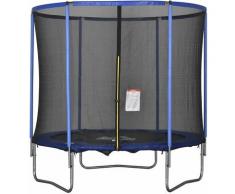 ® Trampolin mit Sicherheitsnetz Gartentrampolin Stahl Ø244 x 240H cm - Homcom