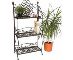 DanDiBo Regal Metall Vintage 1844 Standregal Antik 123 cm Bücherregal Küchenregal Klappregal