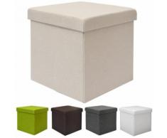Sitzwürfel faltbar 38x38x38cm Beige