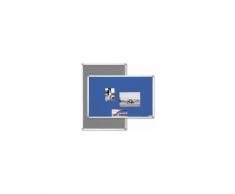 Pinnwand | Blau | Stoff | BxH 1500 x 1000 mm ® Infotafel - Magnetoplan