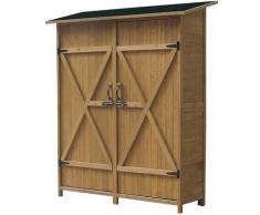 Habitat Et Jardin - Gartenschrank Espacio - 140 x 49 x 162 cm - Braun
