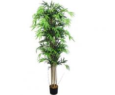 Bambus Bambus-Strauch Kunstpflanze Kunstbaum Bambusbaum Baum Künstliche Pflanze Bamboo Künstlich