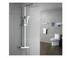Regendusche mit Thermostat Duscharmaturen Set Duschset Brausethermostat Duschsystem Duscharmatur