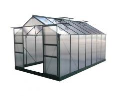 Gartengewächshaus aus Polycarbonat Dahlia Tannengrün 13,29 m²