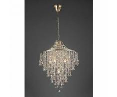 Inina Pendelleuchte 7 Lampen E14 Gold / Kristall
