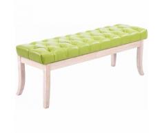 Sitzbank Ramses Kunstleder antik-weiß-grün-120 cm