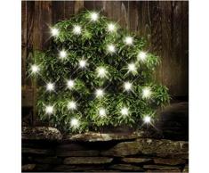 Buri - Solar-Lichterkette 24 LEDs Außenbeleuchtung Solarlampe Gartenleuchte Weihnachten
