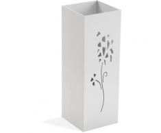 Flowers Regenschirmständer für den Eingang oder die Halle, 48x17x17cm - Weiß - Versa