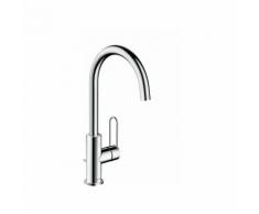 hansgrohe AXOR Uno Einhebel-Waschtischmischer 240, Bügelgriff, Zugstangen-Ablaufgarnitur, Ausladung