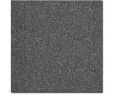 Floordirekt - Teppichfliesen Vienna Selbstliegend Schlingenpol 50x50 cm Grau 78 - Grau