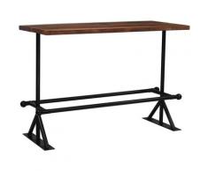 Zqyrlar - Bartisch Altholz Massiv Dunkelbraun 150 x 70 x 107 cm