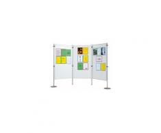 QUIPO Weißwandtafel - dreiteilig - 3 Tafeln je BxT 800 x 1500 mm