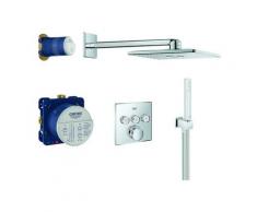 GROHE UP-Duschsys. GrohthermSmartControleckige Form 34706 mit THM/KB/HB chrom