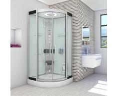 AcquaVapore DTP8058-1001 WS Komplettdusche 90x90cm -12891- ohne Easyclean Scheibenversiegelung