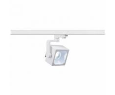 Leuchtenspot Euro Cube für 3-Phasen HV-Schienensystem, inkl 3-Phasen-Adapter, weiß, 60°,