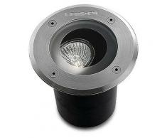 Leds-C4 Gea - 1 leichte runde Einbauleuchte aus rostfreiem Stahl Aisi 316 IP67, GU10
