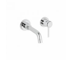 Grohe Atrio 2-Loch Waschtischbatterie, Wandmontage, Ausladung 220mm - 19918000
