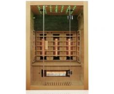 Dewello Infrarotkabine Infrarotsauna Wärmekabine MILTON 135cm x 105cm inkl. Vollspektrumstrahler,