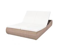 YOUTHUP Outdoor-Sonneninsel Poly Rattan Beige
