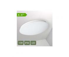Deckenleuchte IP44 / LED Deckenlampe Bad Como Ø 270 mm - Opal 12W 3000K | Oktaplex Lighting - Weiß