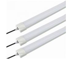 Tonffi - 3 Stück Flache LED Feuchtraumleuchte Deckenleuchte für Feuchteraum | Wannenleuchte