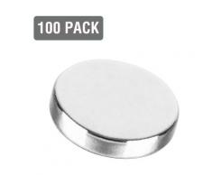 Neodym Magnete für Magnettafel Pin Stark Super N48 Ø10x2mm Scheiben 100x - Silber - Vingo