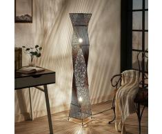 Rattan-Stehlampe Kassia für gemütliches Licht
