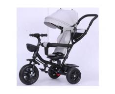 Yongqing - Kinderdreirad Dreirad 4 in1 Sonnendach Fahrrad Kinderwagen Kinderfahrrad Schiebewagen