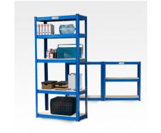 Regal mit 5 Regalbretter 150x70x30 cm Schwerlast 950 Kg Element